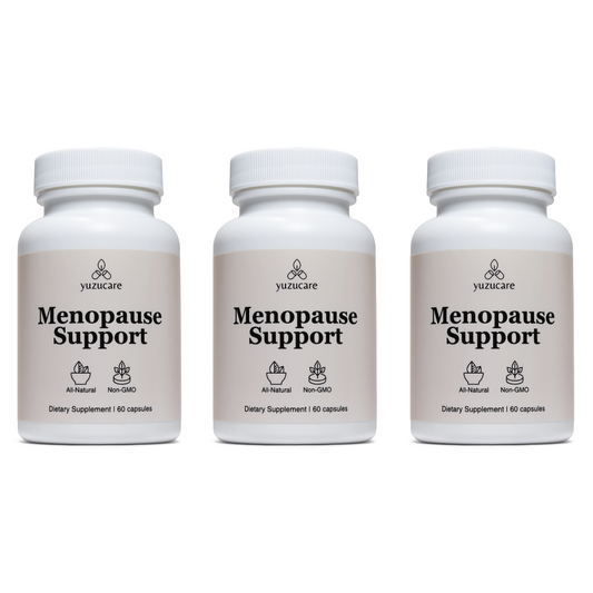 Yuzucare Menopause Support Supplement for Women (3-Pack) - All-Natural, Non-GMO Menopause Relief For Hot Flashes, Night Sweats - 180 Capsules