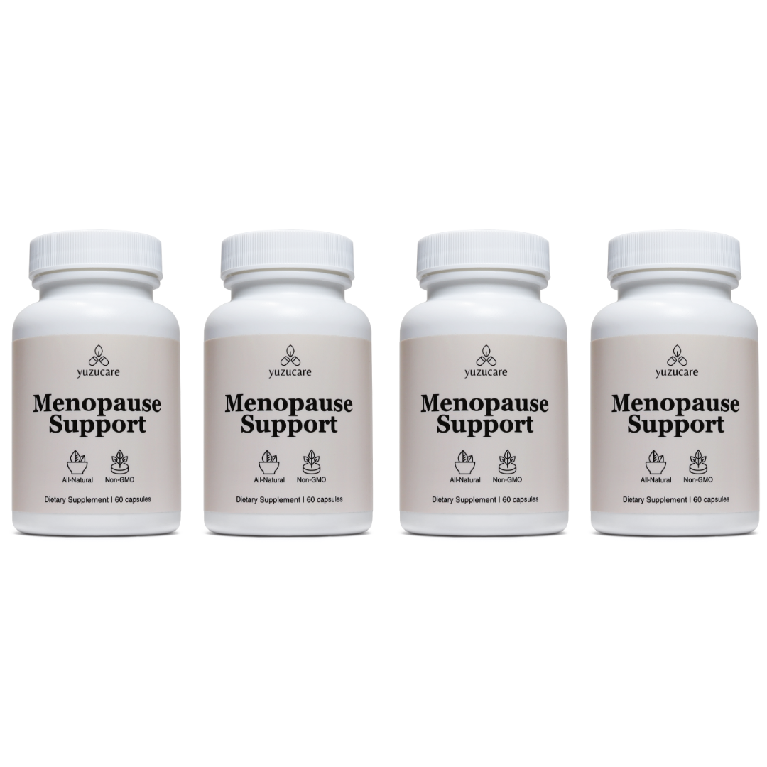 Yuzucare Menopause Support Supplement for Women (4-Pack) - All-Natural, Non-GMO Menopause Relief For Hot Flashes, Night Sweats - 240 Capsules