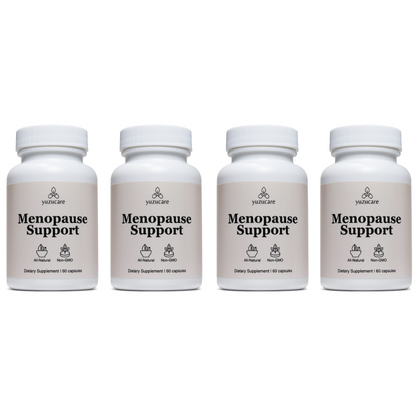 Yuzucare Menopause Support Supplement for Women (4-Pack) - All-Natural, Non-GMO Menopause Relief For Hot Flashes, Night Sweats - 240 Capsules