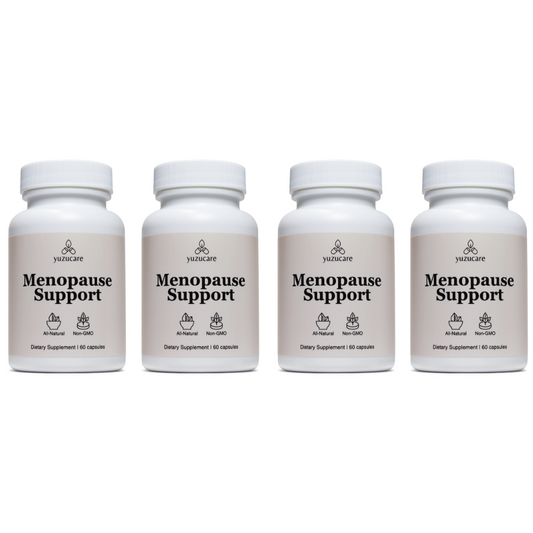 Yuzucare Menopause Support Supplement for Women (4-Pack) - All-Natural, Non-GMO Menopause Relief For Hot Flashes, Night Sweats - 240 Capsules